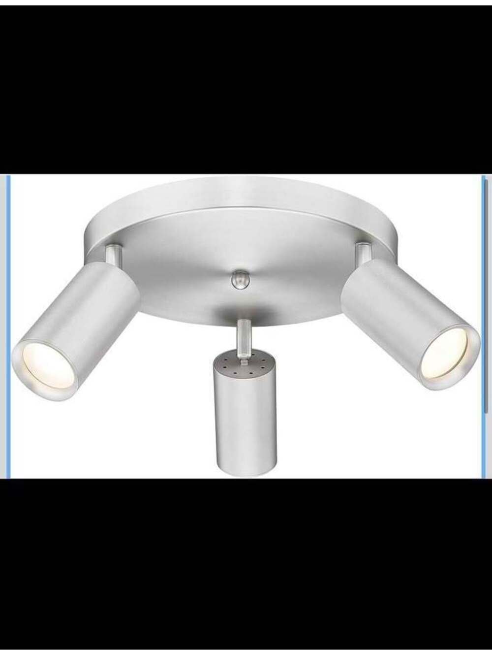 3 Light Brushed Nickel LED Track Lighting Kit, Bulbs Included - New
in Box